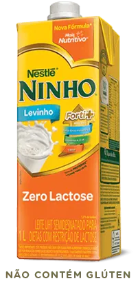 NINHO® Forti+ Zero Lactose Semidesnatado Caixa 1L