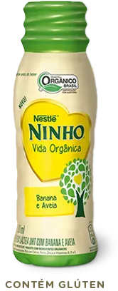 NINHO® Vida Orgânica Banana e Aveia Garrafa 180ml